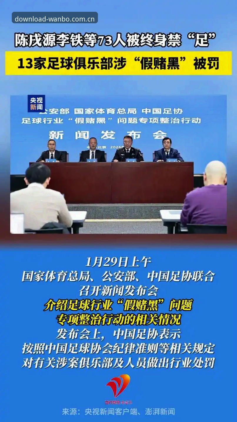 万搏体育安装 足协第三批禁足名单揭秘:65人涉案背后的足球黑幕